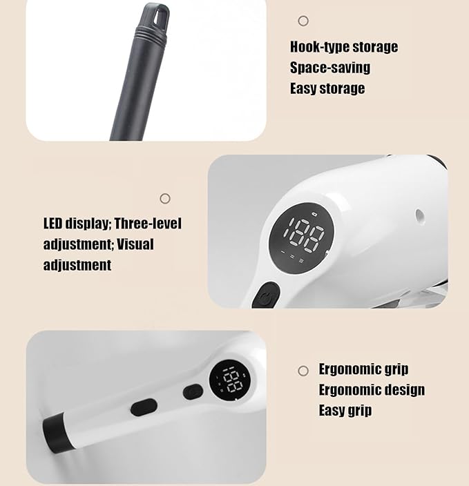 Electric Scrubber Brush for Cleaning with 8 Replaceable Brush Heads, 400 and 500 RPM Electric Cleaning Brush, Electric Rotating Brush for Shower, Floor,B