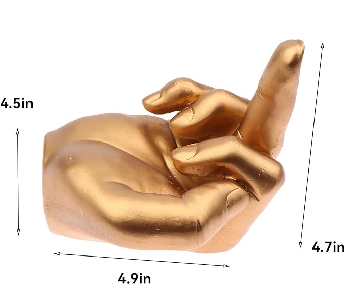 Middle Finger Toilet Paper Holder, Fun Wall Mount Toilet Paper Holder Key Holder, Jewelry Storage Fun Statues Sculptures, Bathroom Toilet Tissue Roll Paper Storage Holder
