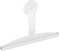 iDesign 22300 Plastic Plastic Suction Squeegee with Storage Hook Shower, Window, and Mirror Accessory for Master, Guest, Kids' Bathroom Cleaning, 12" x 10", Clear