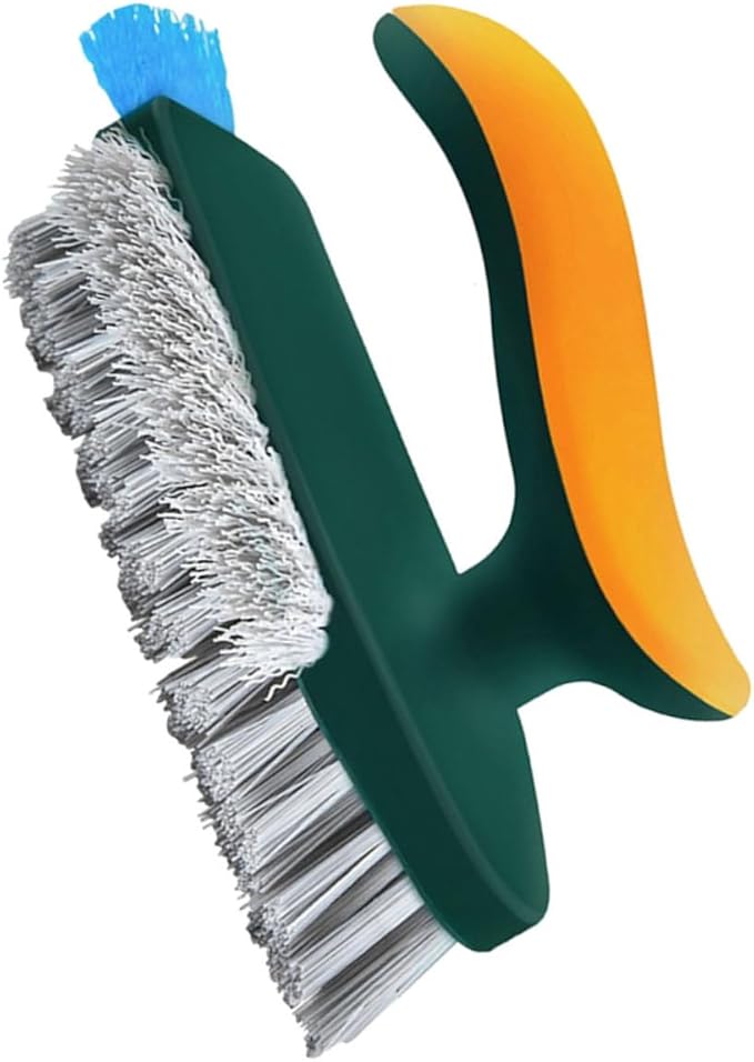 Multi-Functional Handheld Cleaning Brush for Indoor Use Ergonomic Crevice Scrub Brush for Grout Corners and Stovetops Dark Scrubbing Power