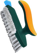 Multi-Functional Handheld Cleaning Brush for Indoor Use Ergonomic Crevice Scrub Brush for Grout Corners and Stovetops Dark Scrubbing Power