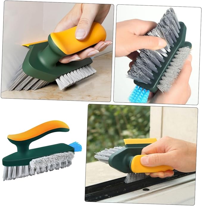 minkissy Multi-Functional Indoor Crevice Cleaning Brush for Kitchen Bathroom Grout Scrub Brush for Dead Corners Gentle Design