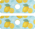 Kitchen Sink Splash Guard Sink Faucet Mat Faucet Handle Drip Catcher Drain Mats for Kitchen Bathroom Countertop Absorbent Dish Drying Mat Pad16 2pack 30x5.4Inch Lemon Blue