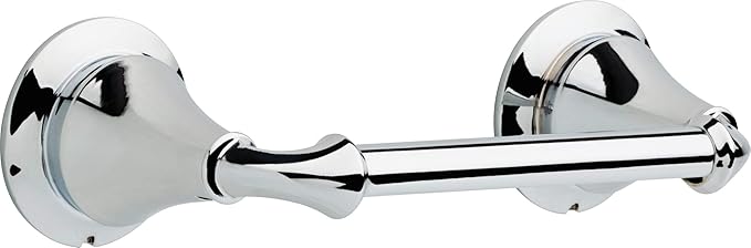 DELTA FAUCET 79450 Linden Wall Mount Pivot Arm Toilet Paper Holder Bath Hardware Accessory in Polished Chrome
