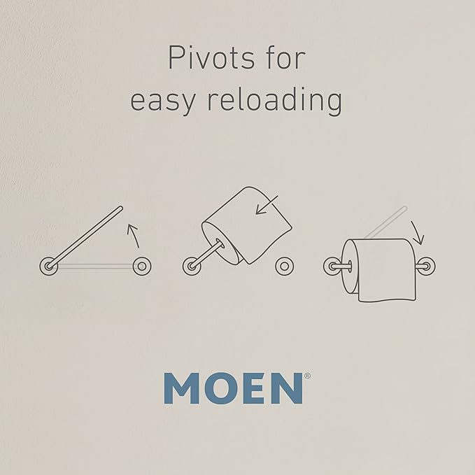 Moen DN4408ORB Vale Pivoting Paper Holder, Oil Rubbed Bronze