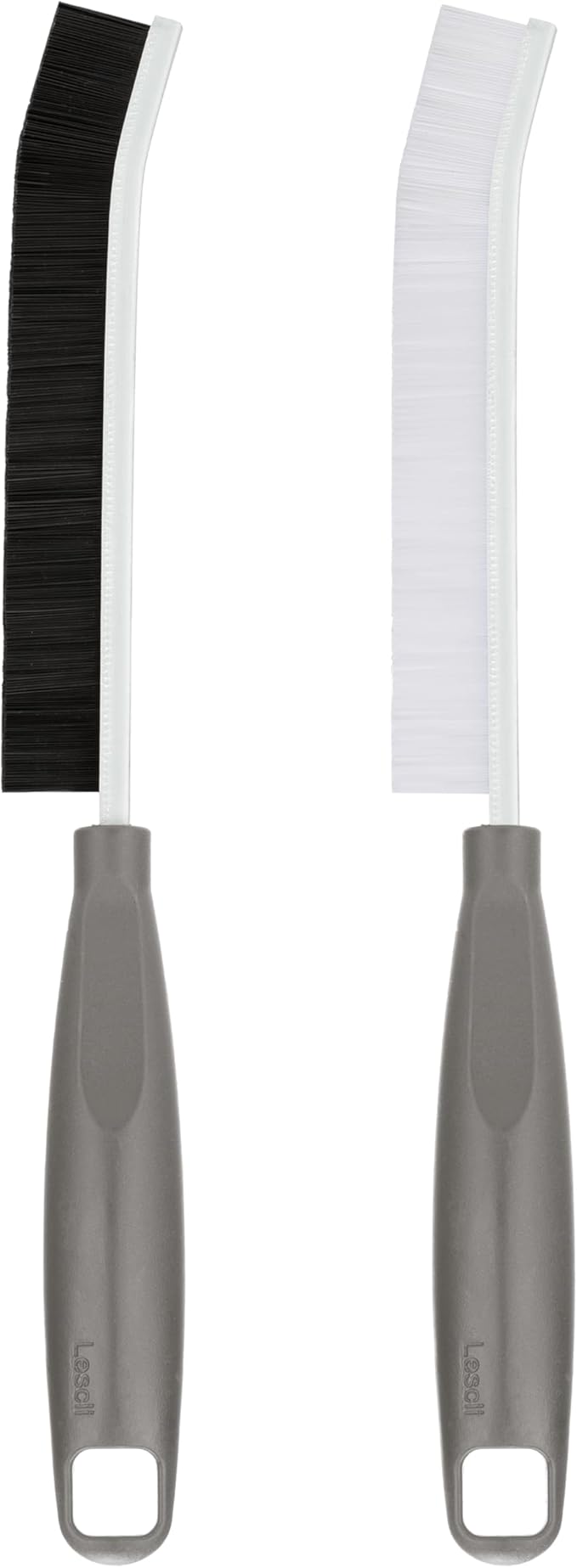 2Pcs Crevice Cleaning Brush, Lescli Hard Bristle Multi-Purpose Cleaning Tools, 2025 New Ergonomic Right Hand Handle Design Grout Brush, Small Cleaning Brush for Household Use Kitchen Bathroom Toilet
