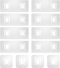 Shower Caddy Adhesive Replacement Flat, Transparent Strong Adhesive Hooks, No Drilling, Waterproof, for Shower Caddy, Bathroom Storage Shelves and Kitchen Racks (Double*8pcs + Single*4pcs)