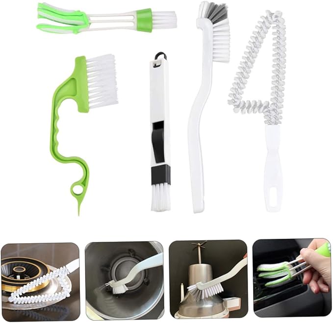 5pcs Cleaning Brush Grout Cleaner for Tile Floors Household Cleaning Tool Dish Scrubber Scrub Brushes