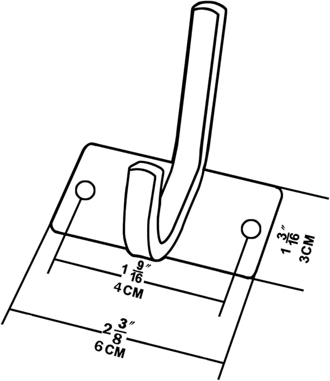 WEBI Robe Hook, Heavy Duty Brushed Stainless Steel 304 Coat Hook Rail Towel Rack, Great Home Storage & Organization for Bedroom, Bathroom, Foyer, Hallway, 1 Hook in 2-Pack