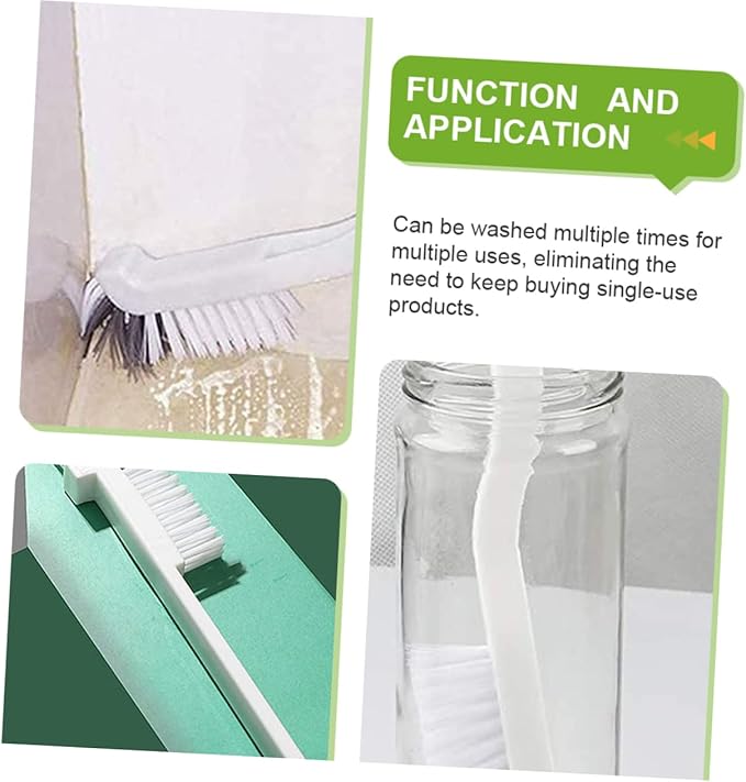 Beaupretty 4pcs Grout Cleaning Brush Double Corner Brush for Tile Lines Bottles Sinks and Hard Reach Areas Versatile Scrubbing Tools for Use