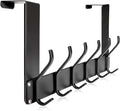 Over The Door Hooks, No Assembly Required Door Hanger Hook, Sturdy Over The Door Coat Rack, Over Door Hanger Door Hooks for Hanging Clothes, Towels, Hats, Matte Black