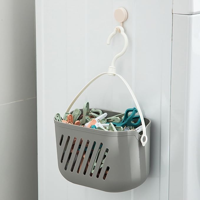 Hanging Shower Caddy, 2-Pack Hanging Basket for Bathroom & Kitchen - Space-Saving Storage Organizer for Shampoo, Loofahs, Towels, Pantry Items