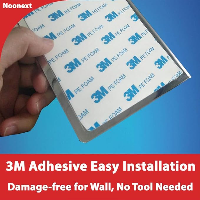 Adhesive Toilet Paper Holder with Shelf, SUS304 Stainless Steel Toilet Paper Roll Holder, Brushed Gold, No Drilling or Wall-Mounted with Screws
