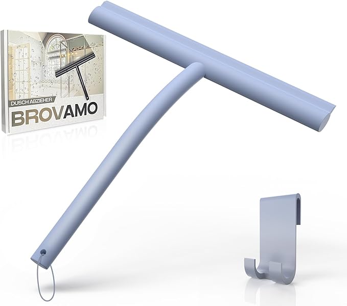 Shower Squeegee with Holder, for Kia Carnival/Sedona 2nd Generation 2005-2014 Silicone Shower Squeegee,Blau