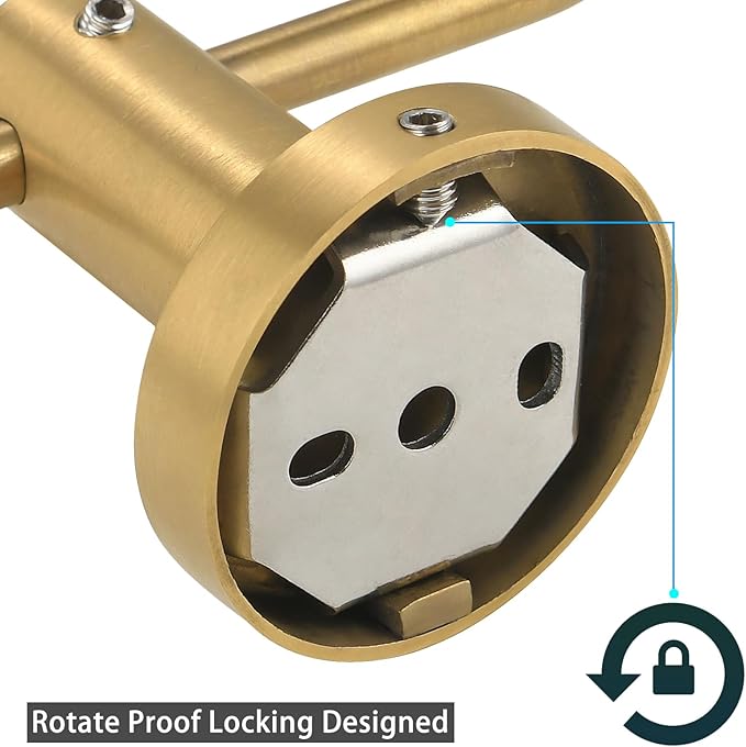 Toilet Paper Holder, Premium 304 Stainless Steel Paper Towel Holder, Toilet Paper Roll Dispenser Bathroom 5.5" TP Holder for Kitchen Washroom (Gold)