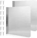 Therwen 2 Pcs Stainless Steel Side Splash Guard for Sink 20 x 20 Inch Wall Mount Guard with Screws Commercial Restaurant Hand Sink and Compartment Prep Sink Kitchen Sink Splash Protector Supply