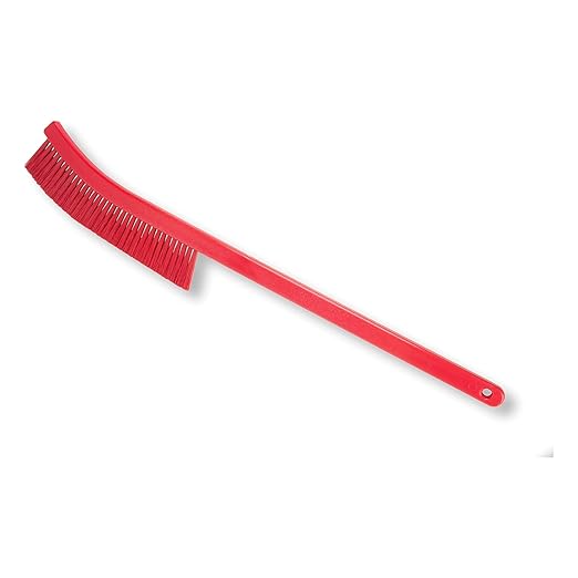 SPARTA Plastic Narrow Radiator Brush for Dusting Between Radiators, Vents, And Ducts, 24 Inches, Red, (Pack of 6)