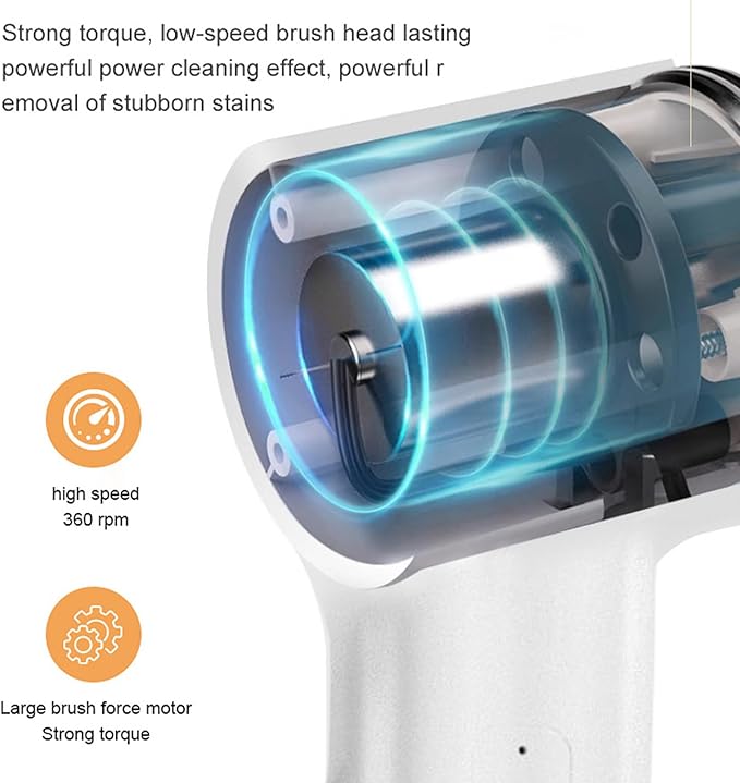 Multipurpose Electric Scrubbers 5 Interchangeable Brushes Head Cordless Rechargeable for Kitchen Bathroom Floor Grout Maintenance Multifunctional Electric Scrubbers for Home
