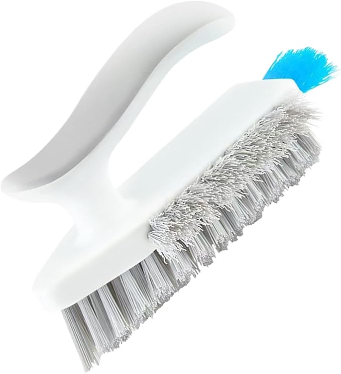 Crevice Cleaning Brush - Narrow Scrubber | with Ergonomic Handle Narrow Cleaning Brush | for Shower Kitchen Floor Tub Grout Household Countertop