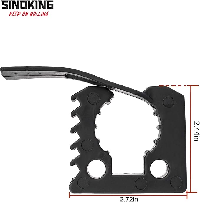 SINOKING Rubber Shovel Mount, Tool Clamp for 1-1/8" to 1-1/2" objects, Mount Kit Car Accessories for Offroad 4X4 parts
