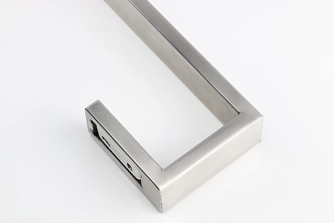 TocTen Bath Towel Rack - Square Base Thicken SUS304 Stainless Steel Towel Bar for Bathroom, Bathroom Bar Accessories Towel Rod Heavy Duty Wall Mounted Towel Holder (Brushed Nickel, 20 Inch)
