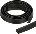 PATIKIL 118 Inch Collapsible Shower Threshold Water Dam Guard, Shower Stopper Barrier Self Adhesive Sink Splash Guard for Frameless Shower Door Bottom, Black (1.2"Wx0.6"T)