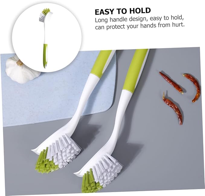 Beaupretty 1pc Dish Scrub Brush Long Handle Kitchen Cleaning Brush for Grout Pot Dish Wand Scrubbing Multipurpose Cleaning Tool
