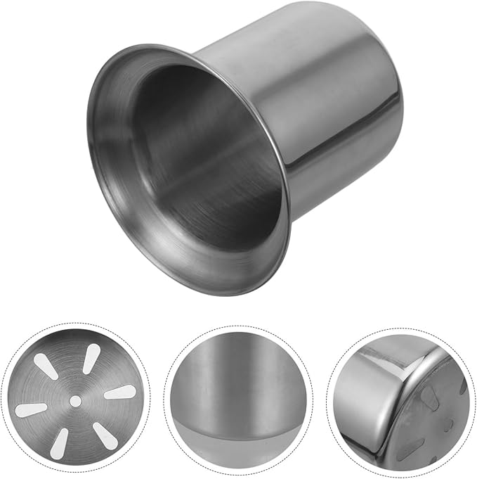 Mikinona Bathroom Cleaning Brush Holder Stainless Steel Plunger Holder Brush Storage