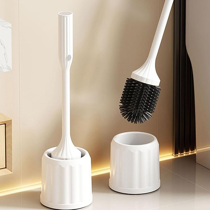 Motorized Bathroom Brush Rechargeable Floor-Standing Toilet Scrubber for Home/Office Use Electric Toilet Brush