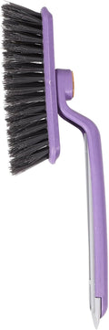 Toyvian Rotating Crevice Cleaning Brush Hard Bristle Window Track Scrub Brush for Bathroom Tiles and Small Space Cleaning with Long Handle for Household Use