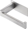 LANC Self-Adhesive Toilet Paper Holder, Brushed Nickel Toilet Paper Rack Wall Mounted for Bathroom Washroom, Stick On Toilet Roll Holder with Drill Free Rustproof Stainless Steel, A8307BN
