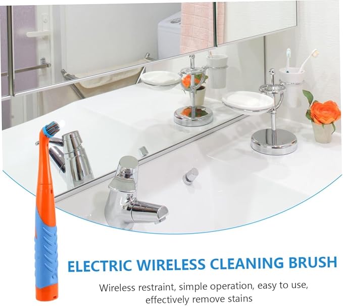 Unomor Electric Cleaning Brush Kitchen Bathroom Dish Scrubber Plastic Scrubbers Easy to Clean