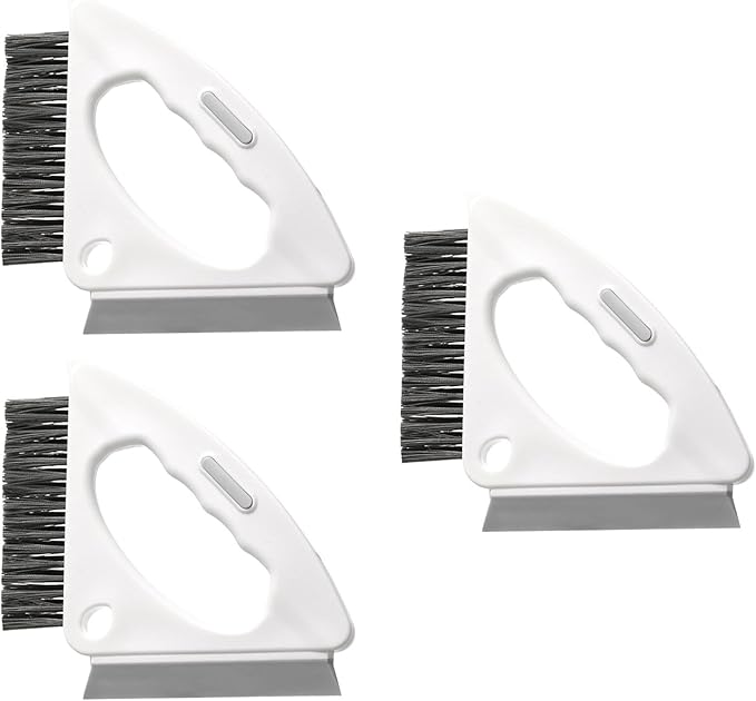 Hard Bristle Crevices Brush Multifunctional Gaps Brush Tool Grout Brushes Scraper for Kitchen Multifunctional Hard Bristled Gaps Scrub Brush
