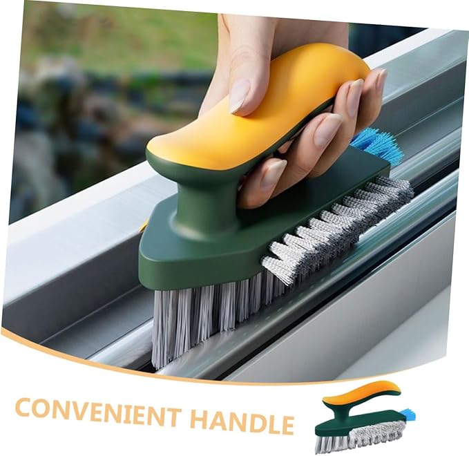 Multi-Functional Handheld Cleaning Brush for Indoor Use Ergonomic Crevice Scrub Brush for Grout Corners and Stovetops Dark Scrubbing Power