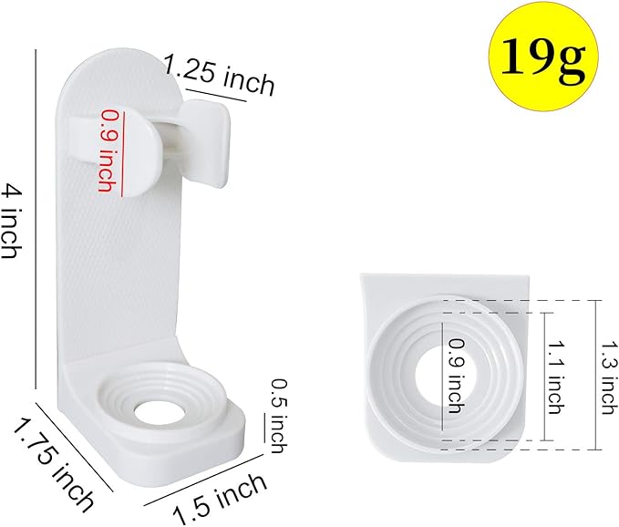 Andiker Electric Toothbrush Holder, Wall Mounted,Space-Saving Tooth Brush Stand to Keep Drying (2)