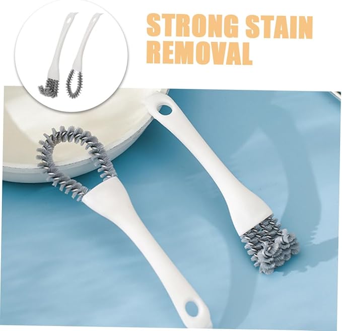 Multifunctional Cleaning Brush Set 2pcs Heavy Duty Grout Cleaner Grip Brush for Kitchen Stove BBQ Grill and Window Track