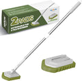 Holikme Brush Set, Scrub Pads Scrubber Brush with Extend Long Handle Clean for Grout, Tiles, Sinks, Bathtub, Bathroom