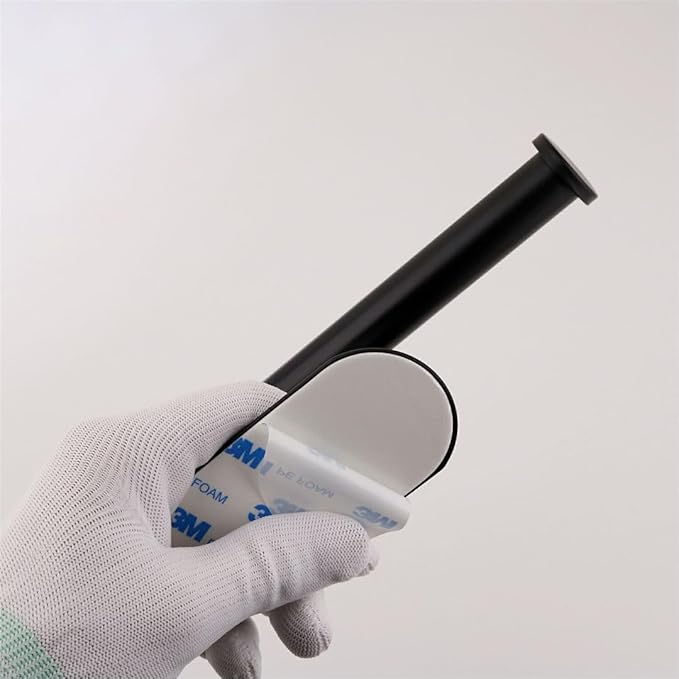 1 Pack Toilet Paper Holder Self Adhesive,Rustproof Adhesive Toilet Roll Holder No Drilling Tissue Holder for Kitchen Bathroom Tissue Holder Bathroom, Kitchen, Washroom Wall Mount (Black)