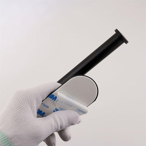 1 Pack Toilet Paper Holder Self Adhesive,Rustproof Adhesive Toilet Roll Holder No Drilling Tissue Holder for Kitchen Bathroom Tissue Holder Bathroom, Kitchen, Washroom Wall Mount (Black)