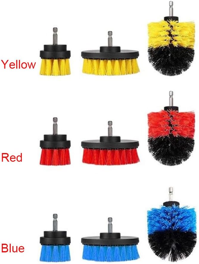Drill Brush Attachment Set, Power Scrubber Brush Cleaning Kit, Electric Drill Brush, for Bathroom Surfaces, Grout, Floor, Tub, Shower, Tile, Corners, Kitchen