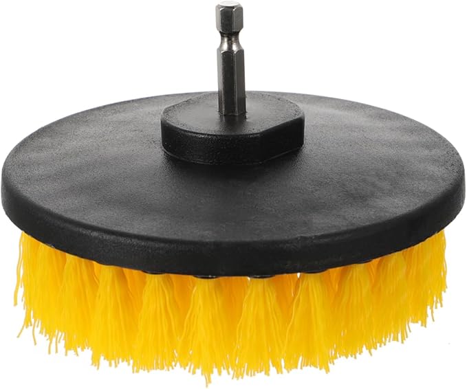 SUPVOX Electric Drill Brush Set 5-inch Round Brush Heads Portable Cleaning Tool Accessories for Kitchen Floor Scrubbing