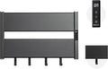 K&KALONZO Towel Warmer for Bathroom, Wall-Mounted Heated Towel Rack with Built-in Timer, Waterproof Alumnimum Electric Towel Heater, Support Plug-in and Hardwired, Black, H2-B