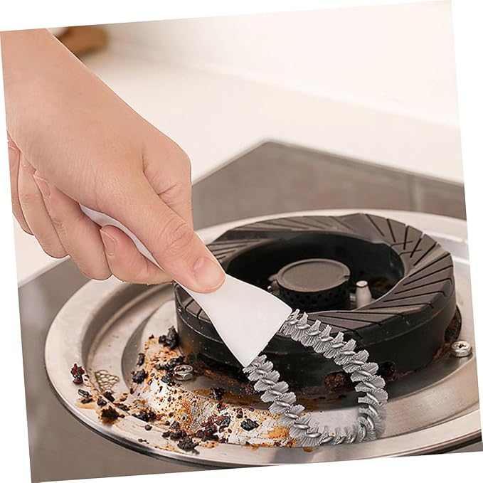 Multifunctional Kitchen Cleaning Brush Set 2pcs – Powerful Grout and Crevice Scrub Brushes for Stove, BBQ Grill, and Hard-to-Reach Areas – Handheld Household Scrubber Tool