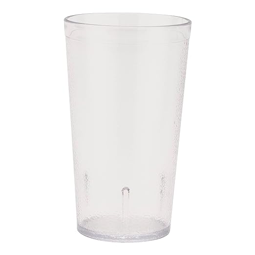 G.E.T. 6612-1-CL-EC Heavy-Duty Plastic Restaurant Tumblers, 12 Ounce, Clear (Set of 4)