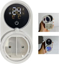 Wall-Mounted Toothbrush Holder for Bathrooms, Auto-Sensing Cover, Cleaner, Air-Drying Function, Rechargeable, with Led Smart Screen, Suitable for Electric and Manual Toothbrushes