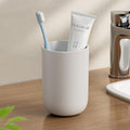 Toothbrush Cup 10.5oz Reusable Unbreakable Bathroom Tumbler 2 PCS, Easy to Clean Plastic Bathroom Cup Toothbrush Holder for Bathroom Counter Organizer