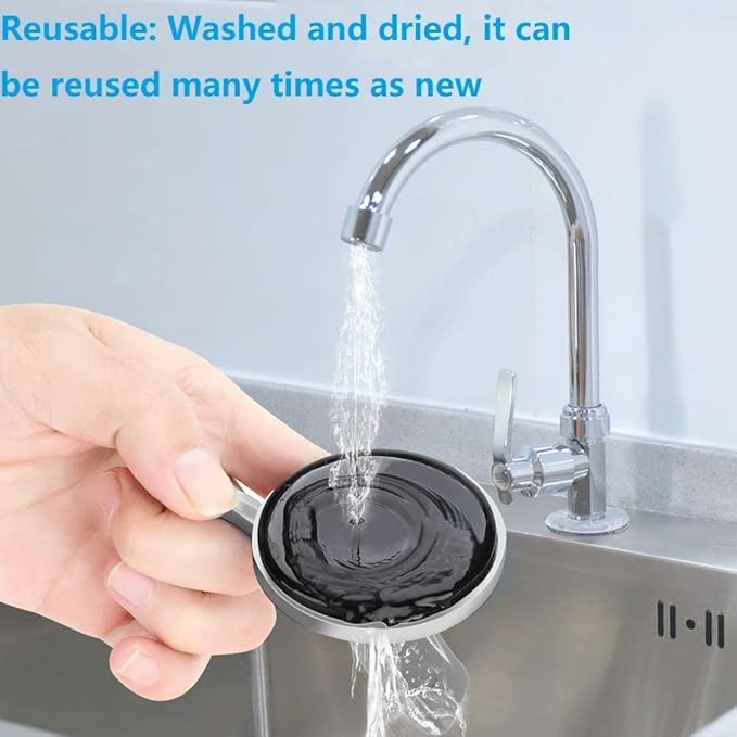 Soap Holder Shower, Suction Cup Soap Dish for Shower with 4 Hooks, 304 Stainless Steel, Black