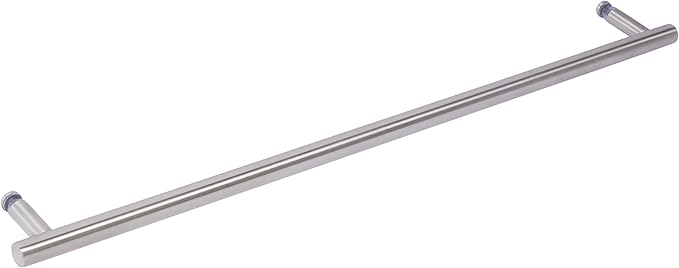 Rockwell Security 18" Ladder Type Single Side Towel Bar in Brushed Nickel Finish for Glass Shower Doors