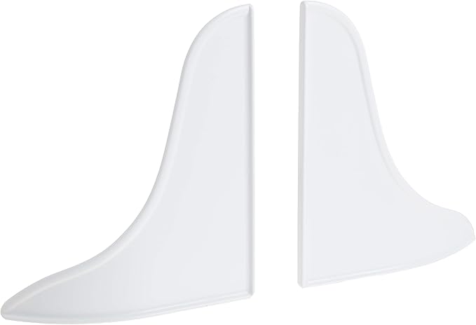 Prime-Line M 6086 Bath Tub Splash Guard, 9 in. x 10-3/4 in., Plastic, White