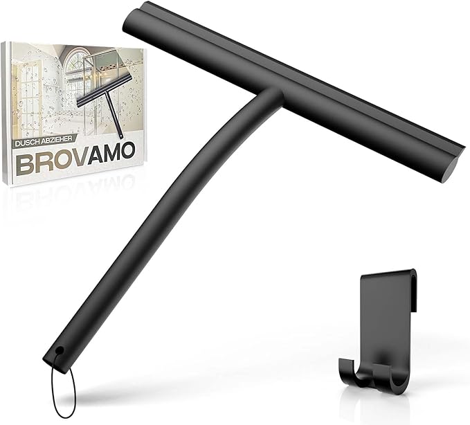 Shower Squeegee with Holder, for Kia Carnival/Sedona 2nd Generation 2005-2014 Silicone Shower Squeegee,Schwarz